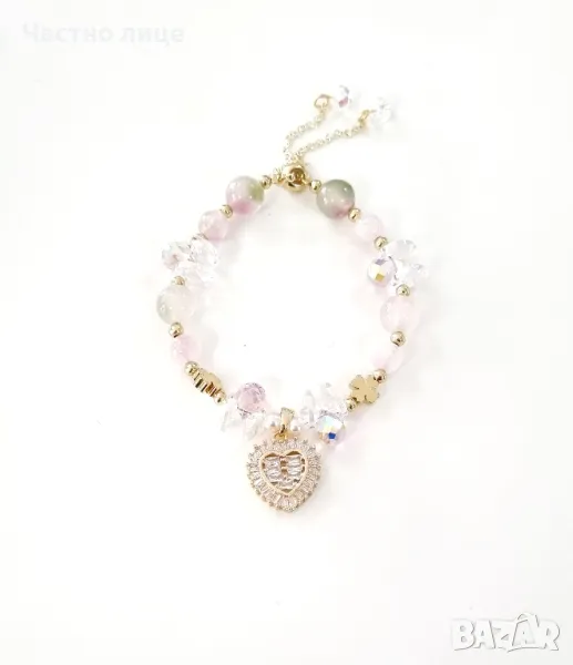 Дамска гривна с елементи от медицинска стомана , снимка 1