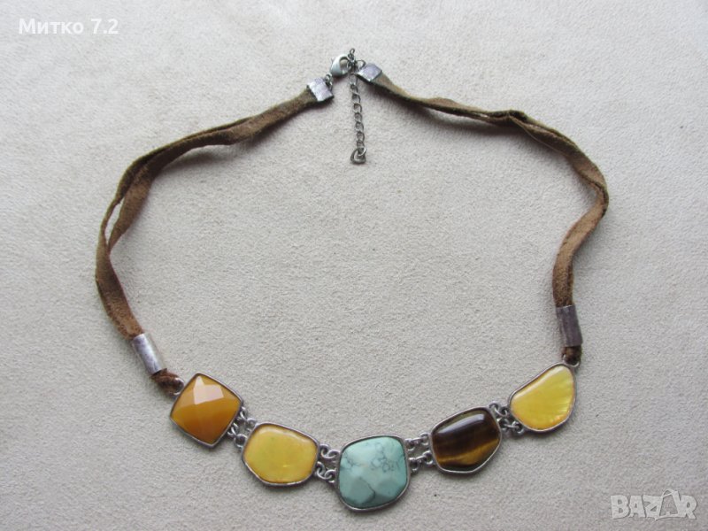 Дамско сребърно колие - 6, снимка 1