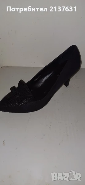 ДАМСКИ ЧЕРНИ ОБУВКИ  TENDENS  N 40, снимка 1