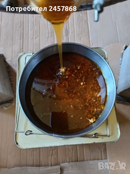 Домашен натурален пчелен мед букет от собствен пчелин, снимка 1