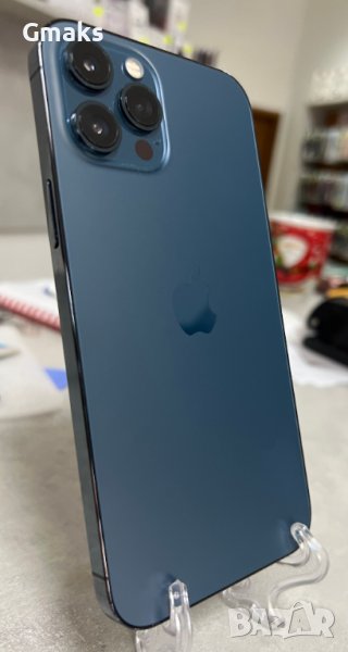 Apple iPhone 12 Pro max 128GB, Pacific Blue, Като нов!, снимка 1