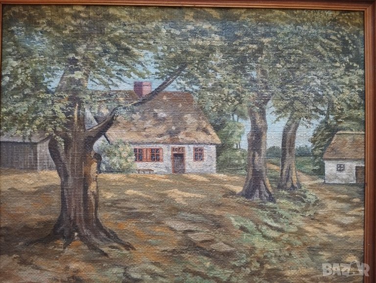 Стара картина - пейзаж, снимка 1