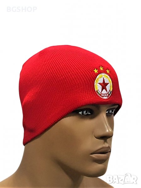 Зимна шапка ЦСКА София - Червена, снимка 1