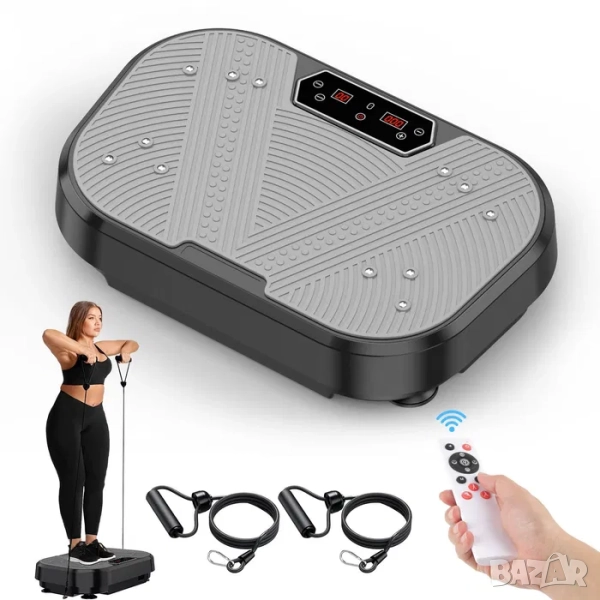 Фитнес вибрационна плоча за упражнения вибро плоча , с Bluetooth, снимка 1