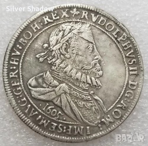 Монета Унгария/Бохемия  1 Талер 1605 г. Крал Рудолф II, снимка 1