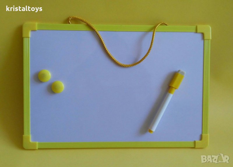 Бяла дъска за писане и рисуване с маркер и магнити, снимка 1