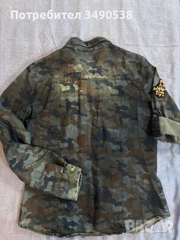 Дамска дънкова риза, снимка 3 - Ризи - 53445019