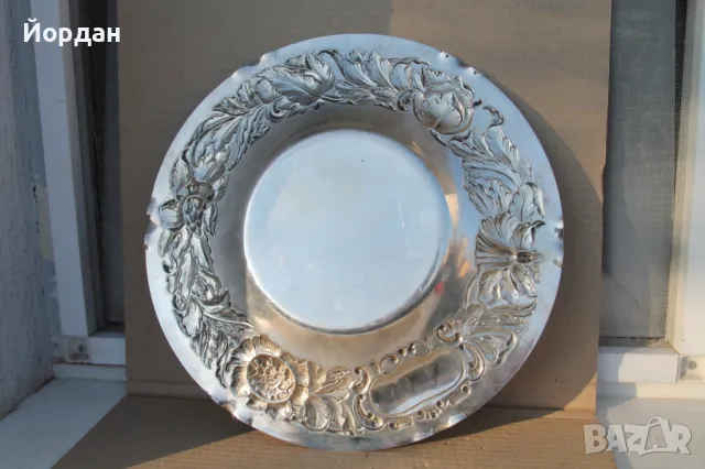 Сребърна фруктиера, снимка 11 - Антикварни и старинни предмети - 49575986