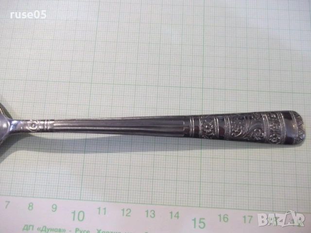 Лот от 6 бр. лъжици с релефни дръжки, снимка 6 - Прибори за хранене, готвене и сервиране - 53134244