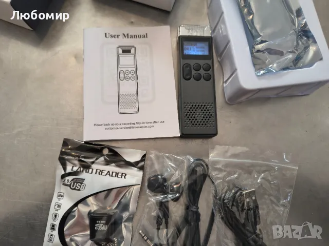 LIMENAMICS 16GB+64GB Цифров запис на глас, Аудио рекордер Диктофон

, снимка 8 - Други - 49881552