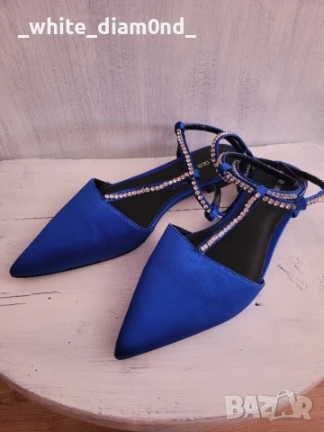 Стилни остри дамски пантофки номер 38, снимка 3 - Пантофи - 50613829