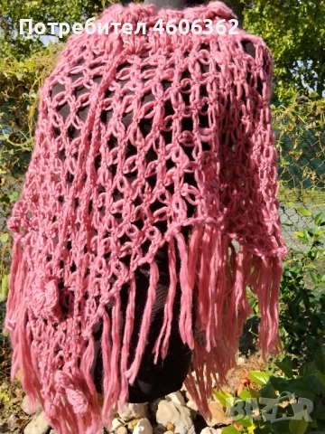 ръчно изплетени шалове, снимка 16 - Шалове - 52237966