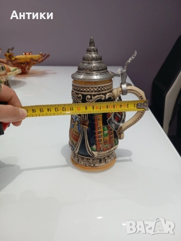 Стара халба със сертификат прекрасна за подарък, снимка 17 - Колекции - 52470382