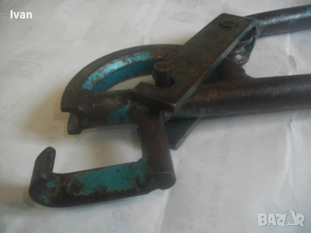 ф15мм НЕМСКИ ГОЛЯМ СТАРО КАЧЕСТВО ТРЪБОГИБ РЪЧЕН УРЕД ЗА ОГЪВАНЕ НА ВСЯКАКВИ ТРЪБИ ДИАМЕТЪР ДО ф15мм, снимка 7 - Други инструменти - 50476828