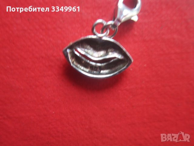 Сребърен медальон висулка с камъни 925, снимка 5 - Колиета, медальони, синджири - 36700297