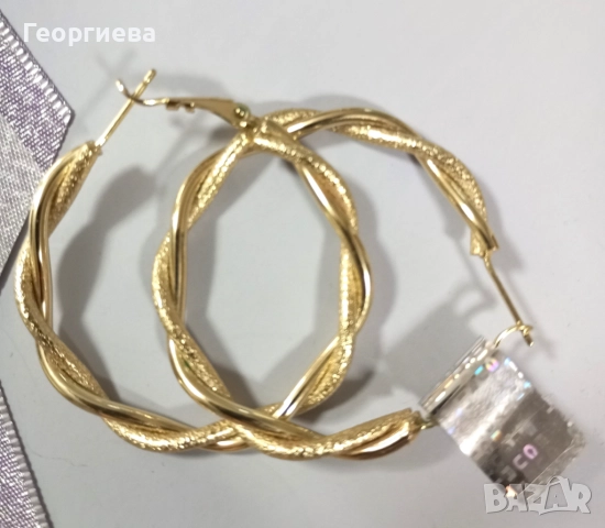  позлатени дамски обеци