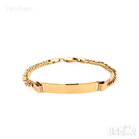 Златна детска гривна 3,79гр.14,6см. 14кр. проба:585 модел:30002-3, снимка 2 - Гривни - 49356711