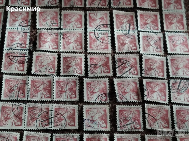 Винтидж ПОЩЕНСКИ марки Чехословакия 90 бр. , снимка 7 - Филателия - 53173880