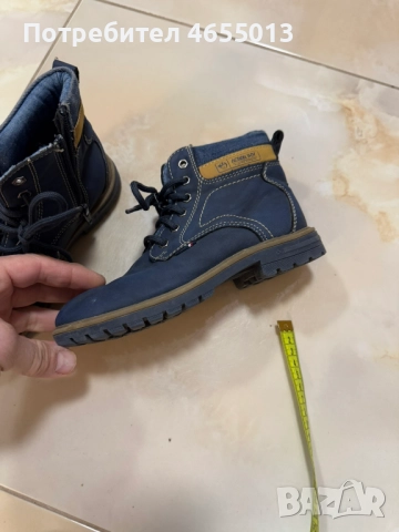 ПОДАРЯВАМ - Детски тъмно сини боти Номер-32 Стелка - 21см., снимка 2 - Детски боти и ботуши - 52476417