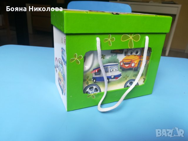 Детски порцеланов комплект за хранене, 4 части