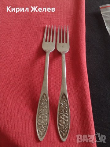 Две стари вилици от соца неръждавейка с печат за КОЛЕКЦИЯ БИТОВ КЪТ 31587