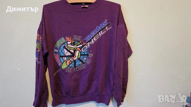 Блуза на O'neill Mentos World Cup 1990 Italy snowboard ski Large спорт ретро блуза , снимка 9 - Блузи - 53411144