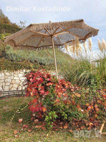 Плетени чадъри тип макраме за градина, плаж, ресторант или бийч бар, снимка 8 - Градински мебели, декорация  - 43956841