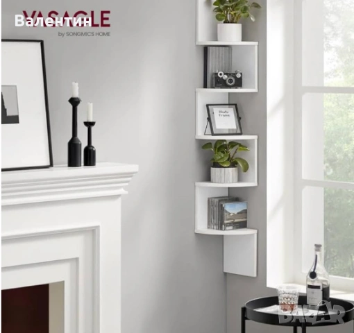 Ъглов стенен рафт с 5 нива, снимка 2 - Етажерки - 53149227