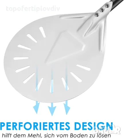 Шпатула за пица CRROEL Pizza Peel 7 Inch , снимка 6 - Печки, фурни - 49633063