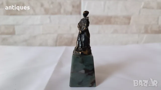 Стара руска бронзова пластика - ОРЛЕНОК - бронз и гранит, снимка 5 - Антикварни и старинни предмети - 50249094