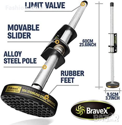 Нов Чифт регулируеми нивелирни стълби удължителен стоманен стълб, снимка 6 - Измервателни инструменти - 40365123