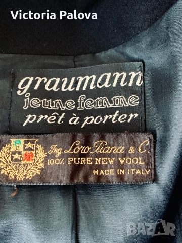 Скъпо сако GRAUMANN тънка вълна LORO PIANA, снимка 3 - Сака - 44921753