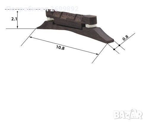 Бридж мост за мандолина, снимка 6 - Струнни инструменти - 43179034