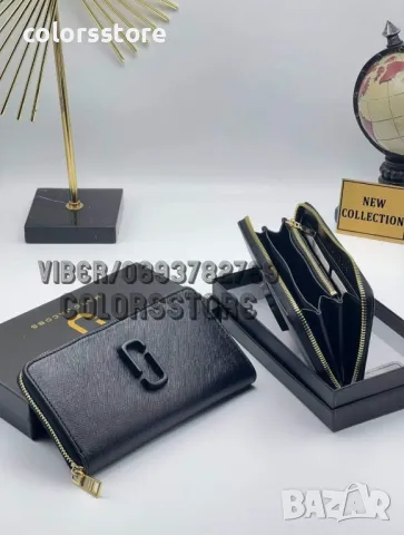 Черно портмоне Marc Jacobs VL567, снимка 1 - Портфейли, портмонета - 44150440