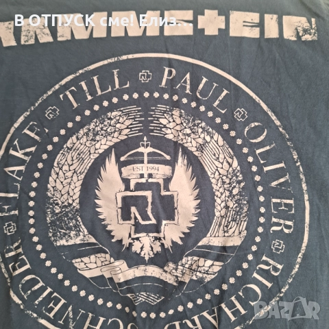 Оригинална тениска на Rammstein лиценз Continental, снимка 4 - Тениски - 51507085