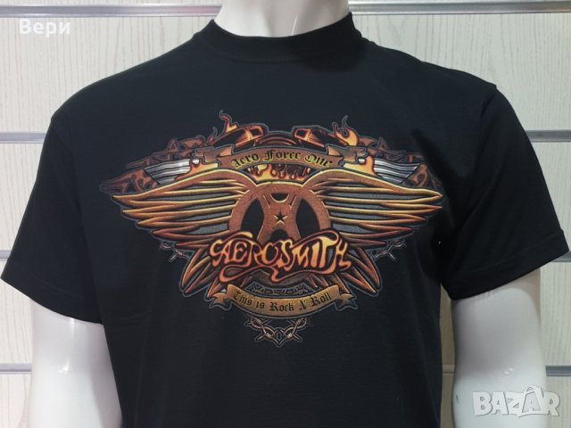 Нова мъжка тениска с дигитален печат на музикалната група AEROSMITH (Аеросмит), снимка 6 - Тениски - 27847464