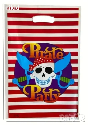10 бр торбички Пирати Пиратско парти за сладки подарък рожден ден парти, снимка 2 - Други - 25791366