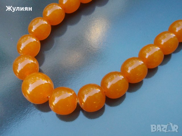 СТАР ГЕРДАН КОЛИЕ БАЛТИЙСКИ КЕХЛИБАР, снимка 2 - Антикварни и старинни предмети - 39222885