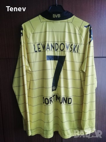 Borussia Dortmund #7 Lewandowski Kappa 2010/2011 оригинална тениска фланелка Борусия Дортмунд 
