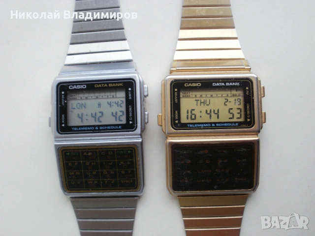 Casio елка калкулатор мъжки стари 1980 г. ръчни часовници 