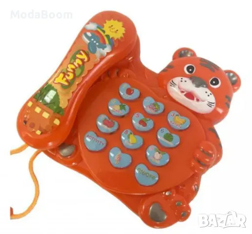 Музикален телефон Тигър – Образователна играчка за деца, снимка 2 - Други - 48434801