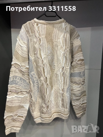 Carlo Colucci Пуловер - Бежов / L, снимка 3 - Пуловери - 52552915