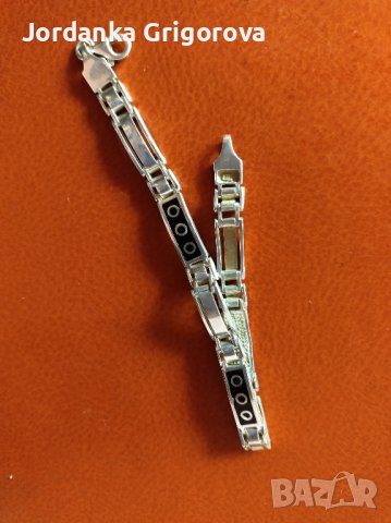 Сребърна гривна, снимка 2 - Гривни - 43152848