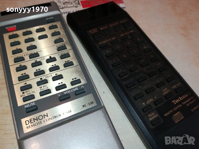 DENON//TECHNICS REMOTE CONTROL-SWISS 3011231530, снимка 3 - Ресийвъри, усилватели, смесителни пултове - 43213436