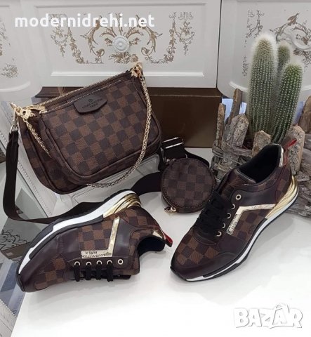 Дамски обувки и чанта Louis Vuitton, снимка 1 - Дамски ежедневни обувки - 28802860