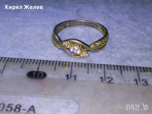 ВЕЛИКОЛЕПЕН СТАР СРЕБЪРЕН СКЪПОЦЕНЕН АРТ НУВО ПРЪСТЕН ВИСОКА ПРОБА СРЕБРО МАЙСТОРКА ИЗРАБОТКА 40546, снимка 3 - Антикварни и старинни предмети - 43318135