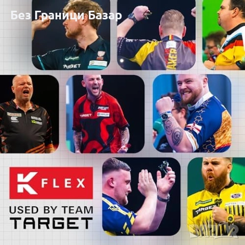 Нов дартс комплект Target Darts STAR WARS R2-D2 K-Flex перки и дръжки 3 броя, снимка 5 - Други спортове - 52630306