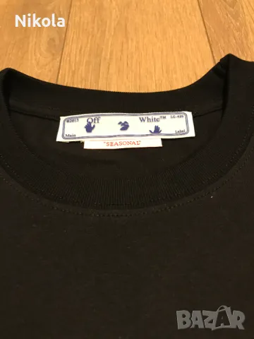 OFF-WHITE™ PAINT SCRIPT SKATE тениска, размер: S, снимка 9 - Тениски - 48678313