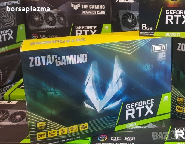 Чисто нова ZOTAC GAMING GeForce RTX3090 TRINITY OC, снимка 1 - Видеокарти - 34707483