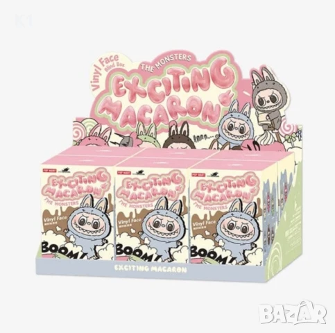 ПРОМО! 6 броя Лабубу Have a Seat, Labubu Macaron, Big into Energy, снимка 3 - Плюшени играчки - 51309209